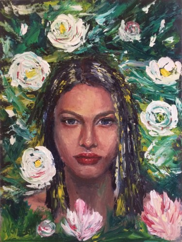 Painting titled "Spring" by Olha Alippa, Original Artwork, Oil