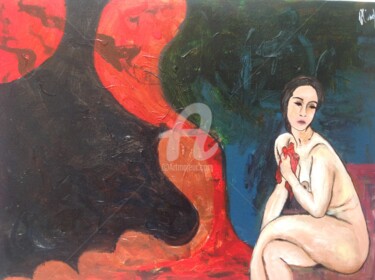 Pittura intitolato "Il tempo degli aman…" da Olimpia Pino, Opera d'arte originale, Olio