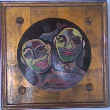 Pintura intitulada "Expressões4" por Olinda Gil, Obras de arte originais
