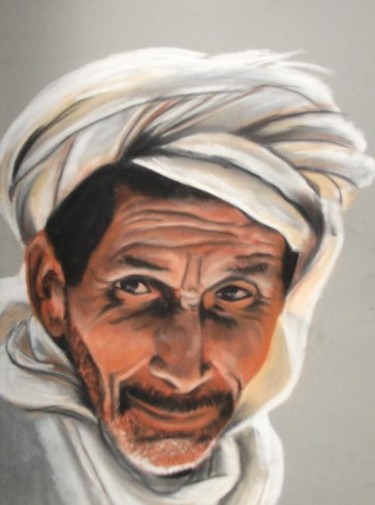 Painting titled "Tunisian man 1" by Olayinka Taylor-Lewis, Original Artwork