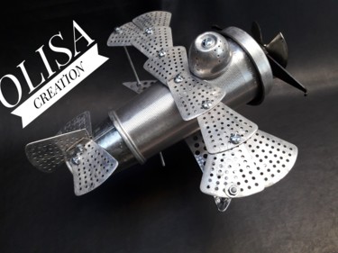 SCULPTURE * L'AVIATOR * PIECE UNIQUE © by OLISA-CREATION