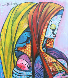 Painting titled "new-mother-northern…" by Olisa Nwadiogbu, Original Artwork, Oil