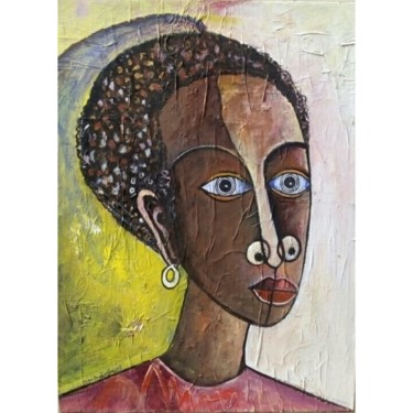 Картина под названием "Azuka" - Olisa Nwadiogbu, Подлинное произведение искусства, Акрил
