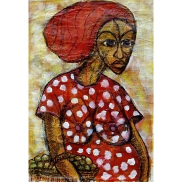 Malerei mit dem Titel "Maternity" von Olisa Nwadiogbu, Original-Kunstwerk, Acryl