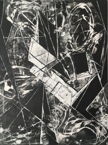 Картина под названием "Space" - Olita Art, Подлинное произведение искусства, Акрил Установлен на Деревянная рама для носилок