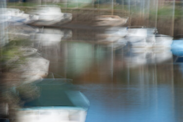 Photographie intitulée "Port de Biganos n°1…" par Olive, Œuvre d'art originale, Photographie numérique