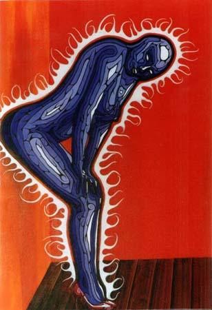 Peinture intitulée "femme" par Oliv, Œuvre d'art originale, Huile