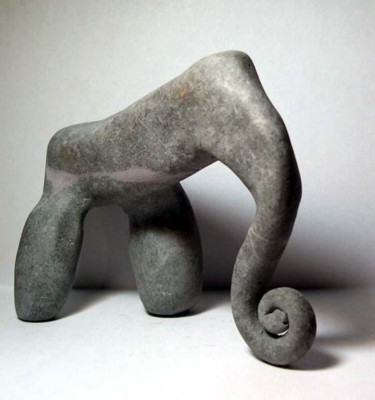 Sculpture intitulée "galephant" par Oliv, Œuvre d'art originale, Techniques mixtes