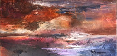 Pittura intitolato "Electric Sky 2" da Olivia Alexander, Opera d'arte originale, Acrilico Montato su Telaio per barella in l…