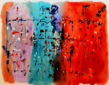 Картина под названием "SIMPLY O" - Olivia Appelius, Подлинное произведение искусства, Акрил Установлен на Деревянная рама дл…