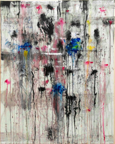 Картина под названием "REVE" - Olivia Appelius, Подлинное произведение искусства, Акрил Установлен на Деревянная рама для но…