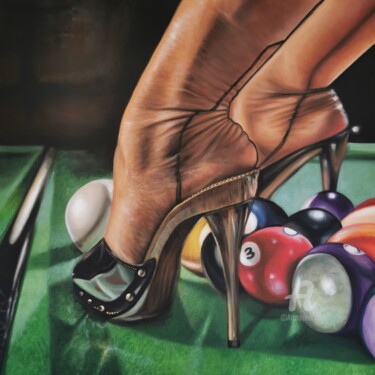 Pintura titulada "Jugadora" por Olivia Caballero González, Obra de arte original, Oleo