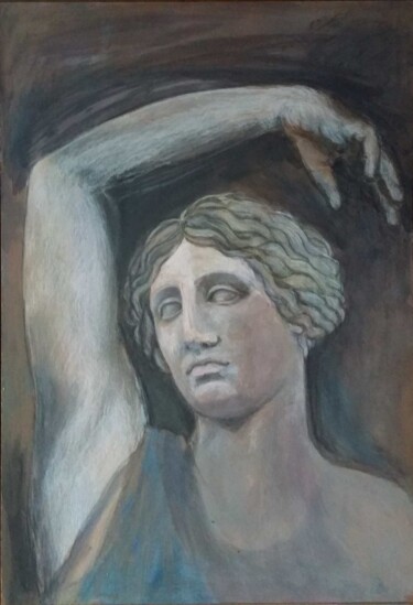 Malarstwo zatytułowany „Danzaclassica” autorstwa Olivia De Luca (Odel), Oryginalna praca, Tempera Zamontowany na Drewniana r…