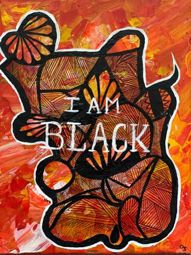 Картина под названием "Racines" - Olivia Emélia J Sloane, Подлинное произведение искусства, Акрил Установлен на Деревянная р…