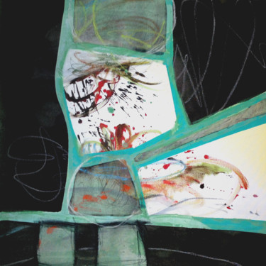 Painting titled "Perdu dans l'espace…" by Olivia Melchior, Original Artwork, Acrylic