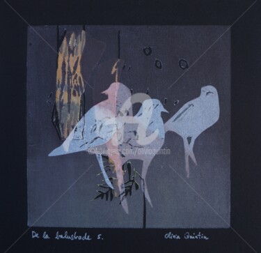 Gravures & estampes intitulée "De la balustrade 5" par Olivia Quintin, Œuvre d'art originale, Gravure