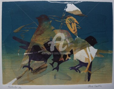 Gravures & estampes intitulée "KERDALO 11" par Olivia Quintin, Œuvre d'art originale, Gravure