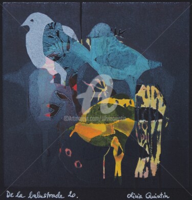 Gravures & estampes intitulée "De la balustrade 20" par Olivia Quintin, Œuvre d'art originale, Gravure