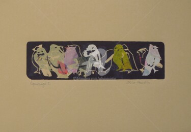 Gravures & estampes intitulée "Equipage 5" par Olivia Quintin, Œuvre d'art originale, Gravure