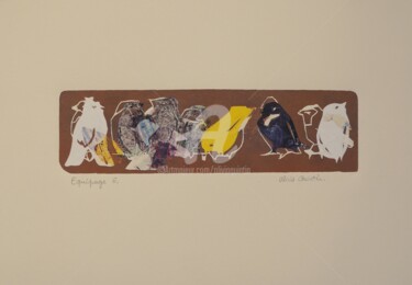 Druckgrafik mit dem Titel "Equipage 6" von Olivia Quintin, Original-Kunstwerk, Gravur