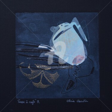 Obrazy i ryciny zatytułowany „Tasse à café 9” autorstwa Olivia Quintin, Oryginalna praca, Rytownictwo