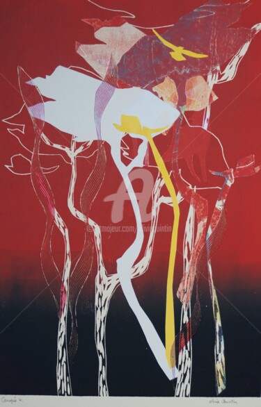 Отпечатки и Гравюры под названием "Canopée 4" - Olivia Quintin, Подлинное произведение искусства, гравюра