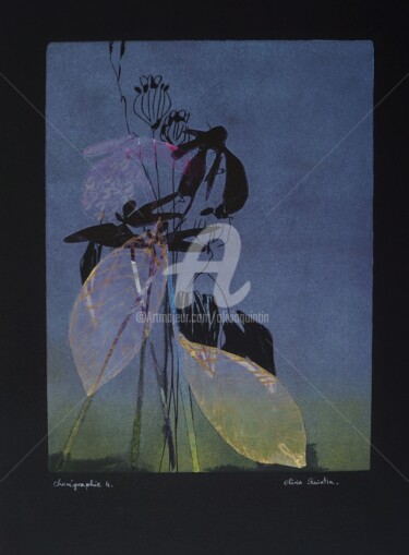 Incisioni, stampe intitolato "chorégraphie 4" da Olivia Quintin, Opera d'arte originale, incisione