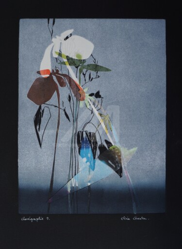 chorégraphie 9 Gravures & estampes intitulée "chorégraphie 9" par Olivia Quintin, Œuvre d'art originale, Gravure