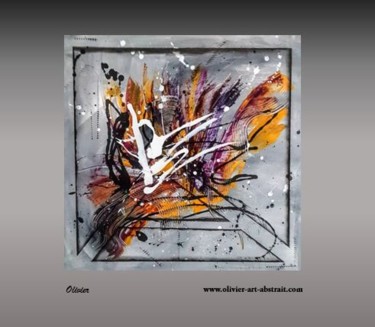 Painting titled "Potentia" by Olivier Art Abstrait, Original Artwork, Acrylic Mounted on Wood Stretcher frame