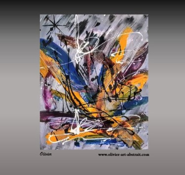 「KLEMCHA」というタイトルの絵画 Olivier Art Abstraitによって, オリジナルのアートワーク, アクリル