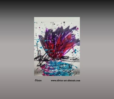 Painting titled "priap" by Olivier Art Abstrait, Original Artwork, Acrylic Mounted on Wood Stretcher frame