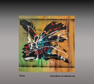 Painting titled "Gioia" by Olivier Art Abstrait, Original Artwork, Acrylic Mounted on Wood Stretcher frame