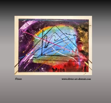 Peinture intitulée "Cassiopée" par Olivier Art Abstrait, Œuvre d'art originale, Acrylique