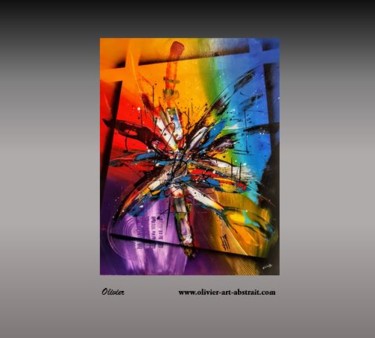 Painting titled "Sirca" by Olivier Art Abstrait, Original Artwork, Acrylic Mounted on Wood Stretcher frame