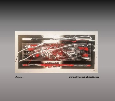 Painting titled "Isis" by Olivier Art Abstrait, Original Artwork, Acrylic Mounted on Wood Stretcher frame