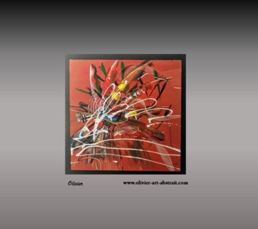 Painting titled "Ananké" by Olivier Art Abstrait, Original Artwork, Acrylic Mounted on Wood Stretcher frame