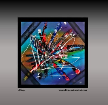 Tableau Abstrait Multicolore, Hestia Design