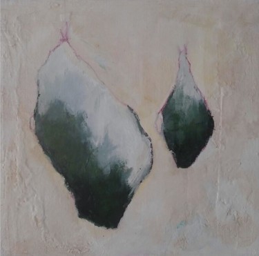Painting titled "Untitled (green 01)" by Olivier Biarez, Original Artwork, Acrylic