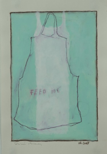 Pittura intitolato "Feed me" da Olivier Biarez, Opera d'arte originale, Acrilico
