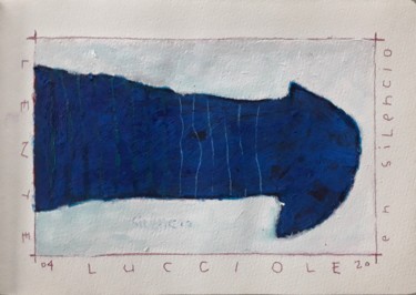 Pintura intitulada "Lucciole" por Olivier Biarez, Obras de arte originais, Acrílico