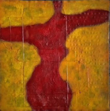 Schilderij getiteld "A dancer" door Olivier Biarez, Origineel Kunstwerk, Acryl