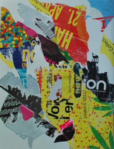 Collages titled "Berlin" by Olivier Bourgin, Original Artwork, Collages