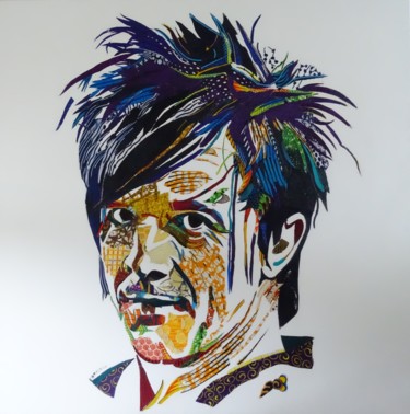 Collages intitulée "Nicolas Sirkis" par Olivier Bouvard, Œuvre d'art originale, Collages