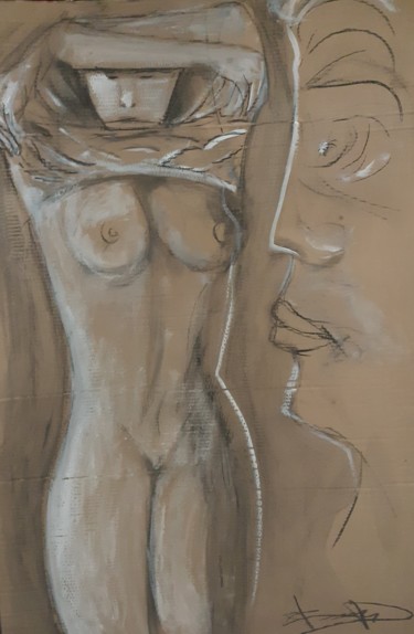 Peinture intitulée "L'Admiration" par Olivier Bravard, Œuvre d'art originale, Acrylique