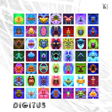 Arts numériques intitulée "DIGITUS" par Olivier Calvez, Œuvre d'art originale, Photo montage