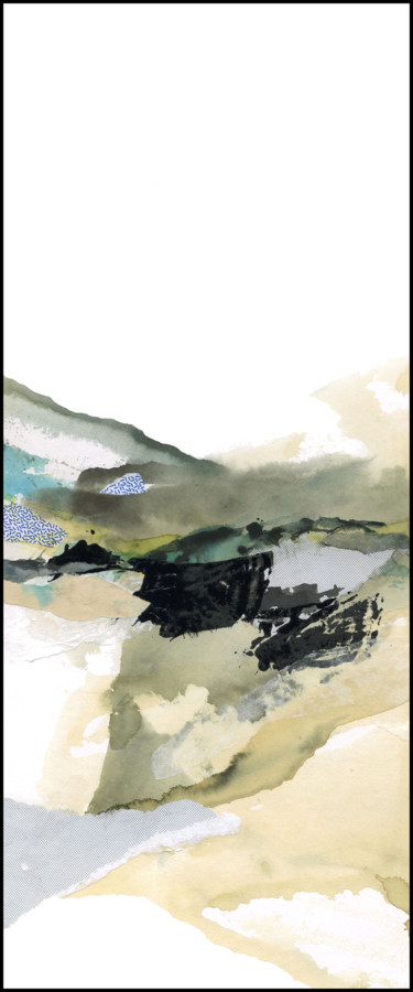 Peinture intitulée "Terrains vagues 2" par Ocp Créations, Œuvre d'art originale, Aquarelle