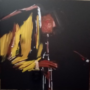 Peinture intitulée "Miles Davis V" par Olivier Charlet De Sauvage, Œuvre d'art originale, Huile Monté sur Châssis en bois