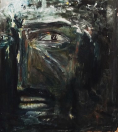 Painting titled "CHRIST II" by Olivier Charlet De Sauvage, Original Artwork, Oil