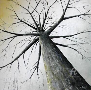 Peinture intitulée "le  chêne" par Olivier Dazelle, Œuvre d'art originale