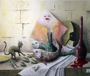 Painting titled "hallucinations" by Olivier Dazelle, Original Artwork